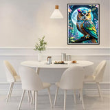 Ycydilirab Owl Diamond Art Kits for Adults- 5D Diamond Painting for Adults Owls, DIY Gem Painting Perfect for Gifts and Home Wall Decor 12x16inch Ycydilirab