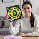 FUN LAVIE Adult Coloring Book 32 Mandala Coloring Books for Adults Relaxation and Teens Stress Relief, Featuring Mandalas Insect & Bloom Patterns for Women Mindfulness, Spiral Bound FUN LAVIE