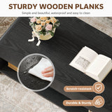 Homiflex Lift Top Coffee Table, 35'' Multi-Function Coffee Table with Hidden Compartment & Open Shelf, Curved Profile Design, Converts to Home Office Table, Dining Table for Living Room, Black Homiflex