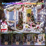Heceltt Christmas Lights Outdoor, 394FT 1000LED Christmas Lights with 8 Modes and Timer Memory Function Christmas String Lights Waterproof Plug in for Xmas Tree Wedding Party Holiday Decor Heceltt