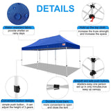 MASTERCANOPY Pop Up Canopy Tent Commercial Grade 10x20 Instant Shelter (Blue) MASTERCANOPY