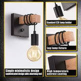 Lightess Black Wall Sconces Dimmable, Edison Wall Light with ON/Off Dimmer Switch, 1-Light Industrial Farmhouse Wall Lamp for Barn Kitchen, Living Room, LG9928784 Lightess