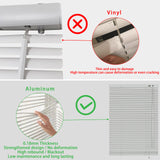 YIIBAII Mini Blinds Suitable for 26" W x 64" H Windows 1" Aluminum Horizontal Venetian Blinds Darkening with Rope and Pole can Mounted Inside or Outside YIIBAII