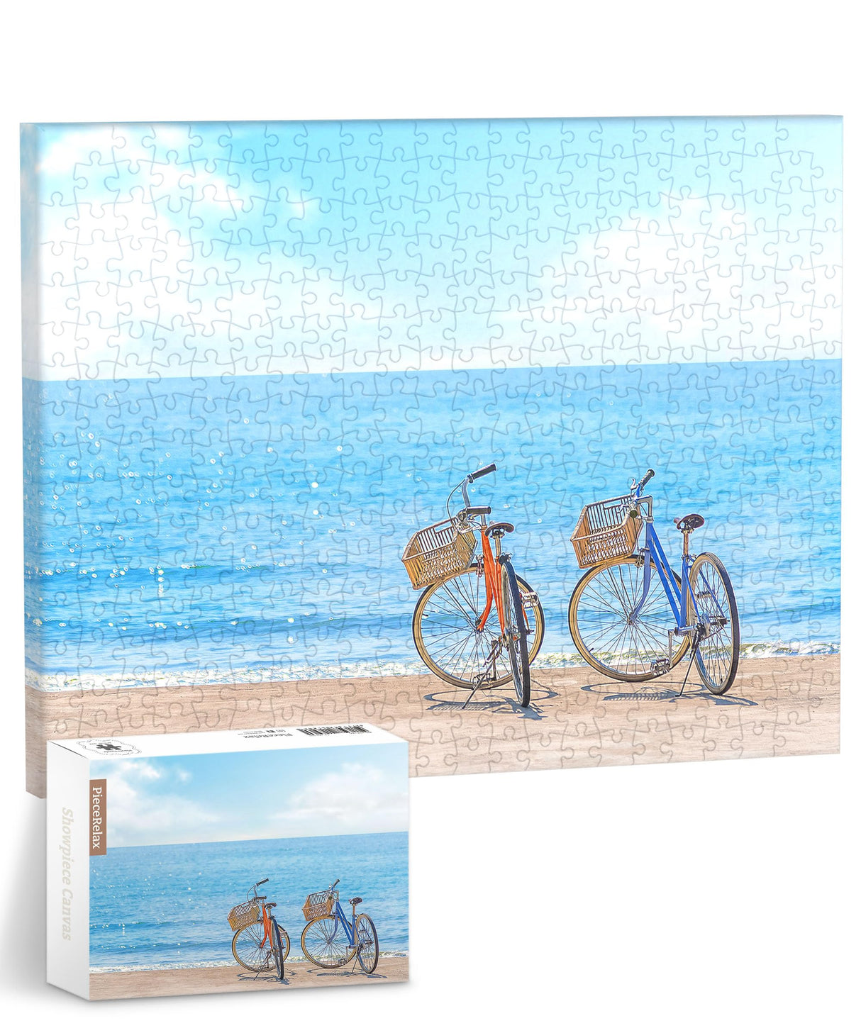 PieceRelax Canvas Wall Art Puzzles for Adults - Away from The City - Tranquil Summer Beach Unique Gift & Home Décor with Plastic Jigsaw Puzzle Artwork for Living Room Bedroom [HN1316] PieceRelax