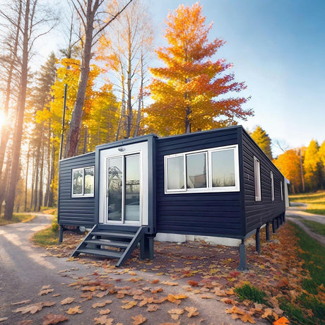 Tiny Homes for Sale Prefab Tiny Houses to Live in for Adults, 40FT & 30FT Movable Folding Container Home Kit with Spacious Bedroom, Kitchen, and Bathroom, Portable Modular Cabin Ideal for Family Generic