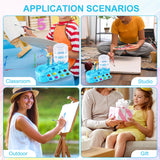 2025 New Paint Brush Cleaner, Plastic Paint Brush Cleaner Tool with Paint Tray Paint Brush Rinser Paint Water Dispenser Practical Paint Brush Washer Painting Art Supplies for Artists (Blue) BOXOB