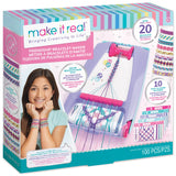 Make It Real Friendship Bracelet Maker Kit - Craft Up to 20 Stylish Bracelets with 100 Beads & Threads - Fun DIY Jewelry Set for Girls & Tweens - Develop Creativity Skills - Gift for Kids Ages 8 Make It Real