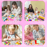 3000 Arts and Crafts Supplies for Kids Craft Kit Craft Box with Pipe Cleaners Arts and Crafts for Kids Age 4-6, 6-8, 8-12 DIY School Supplies Materials Set Toys Gifts for Girls Boys Toddlers, Red BNUZEIYI