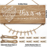 Mothers Day Gifts for Mom Women, Housewarming Gifts New Home Wall Decor Sign, This Is Us Family Picture Frame Wedding Gifts for Couples Farmhouse Rustic Wood Hanging Photo Holder New Homeowner Gifts MAYICIVO