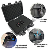 Handgun Case Lockable-Firearm Travel Pistol Case with 2 TSA Locks Included, Pistol Carrying Case Hard Shell, Waterproof Hard Gun Case for Pistol 12.6 x 9.41 x 4.42 Inches, Gun Storage Case with Foam LAFENLIN