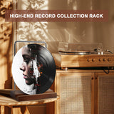 KitchenGenie Record display stand，solid Wood vinyl record display stand，album stand，Now playing vinyl record stand，Vinyl now playing stand，Fits any size record KitchenGenie