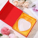 Qunclay 6 Pcs Sublimation Blanks Crystal Sublimation Canvas Blanks Decorative Heat Transfer Photo Frame Crystal Picture Frame for DIY Custom Tabletop Supplies (Heart,3.94 x 3.94 x 0.71 Inch) Qunclay