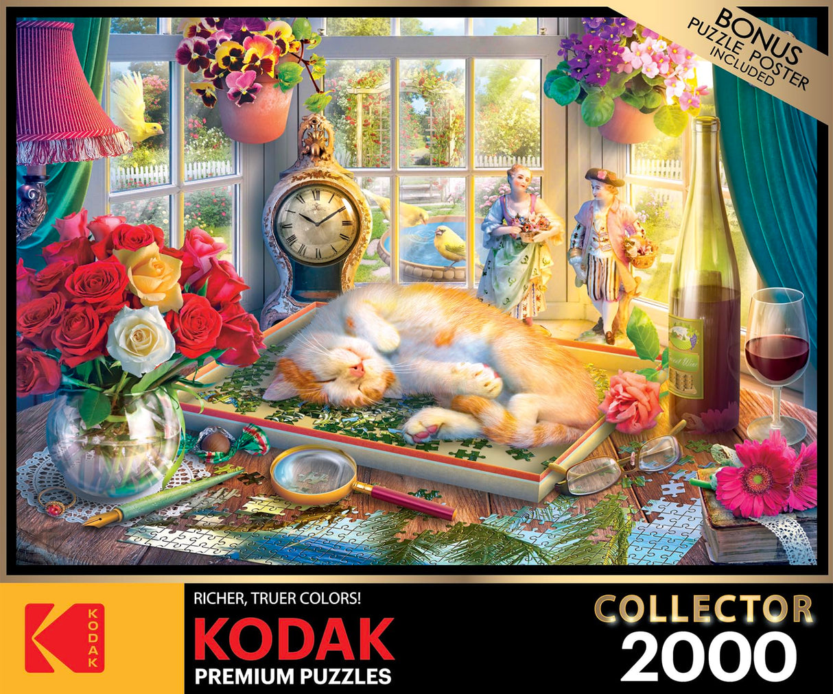 RoseArt - Kodak Collector - Puzzle Time - 2000 Piece Jigsaw Puzzle for Adults KODAK PREMIUM PUZZLES