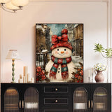 XTCIXAL Christmas Paint by Numbers Kit for Adults, Snowman Paint by Number for Adults, Beginners Acrylic Canvas Painting Kits for Home Wall Decor 16x20 Inch XTCIXAL