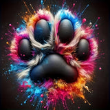 GXGLLPZBY 5D Diamond Paintings Kits for Beginners, Full Drill Diamond Arts Kits for Adults, DIY Paw Paint by Diamonds Dot Gem Art Painting Kit for Home Wall Decor 13.8x13.8 Inch GXGLLPZBY