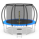 Simple Deluxe Trampoline for Kids with Safety Enclosure Net Wind Stakes 400LBS Weight Capacity 12FT Blue Inside Net Simple Deluxe