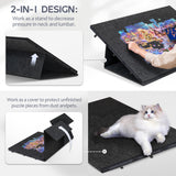 LAVIEVERT 2000 Pieces Portable Jigsaw Puzzle Board with 6 Drawers & Trays, Tilting Puzzle Table with 2-in-1 Puzzle Stand & Cover, Lightweight Puzzle Storage Saver with Puzzle Easel- Dark Gray LAVIEVERT