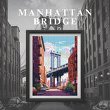 Neopalette Diamond Painting Kits for Adults, Art and Craft, Full Drill Diamond Painting Abstract and Ornaments, DIY 5D Diamond Art Craft (New York) Neopalette