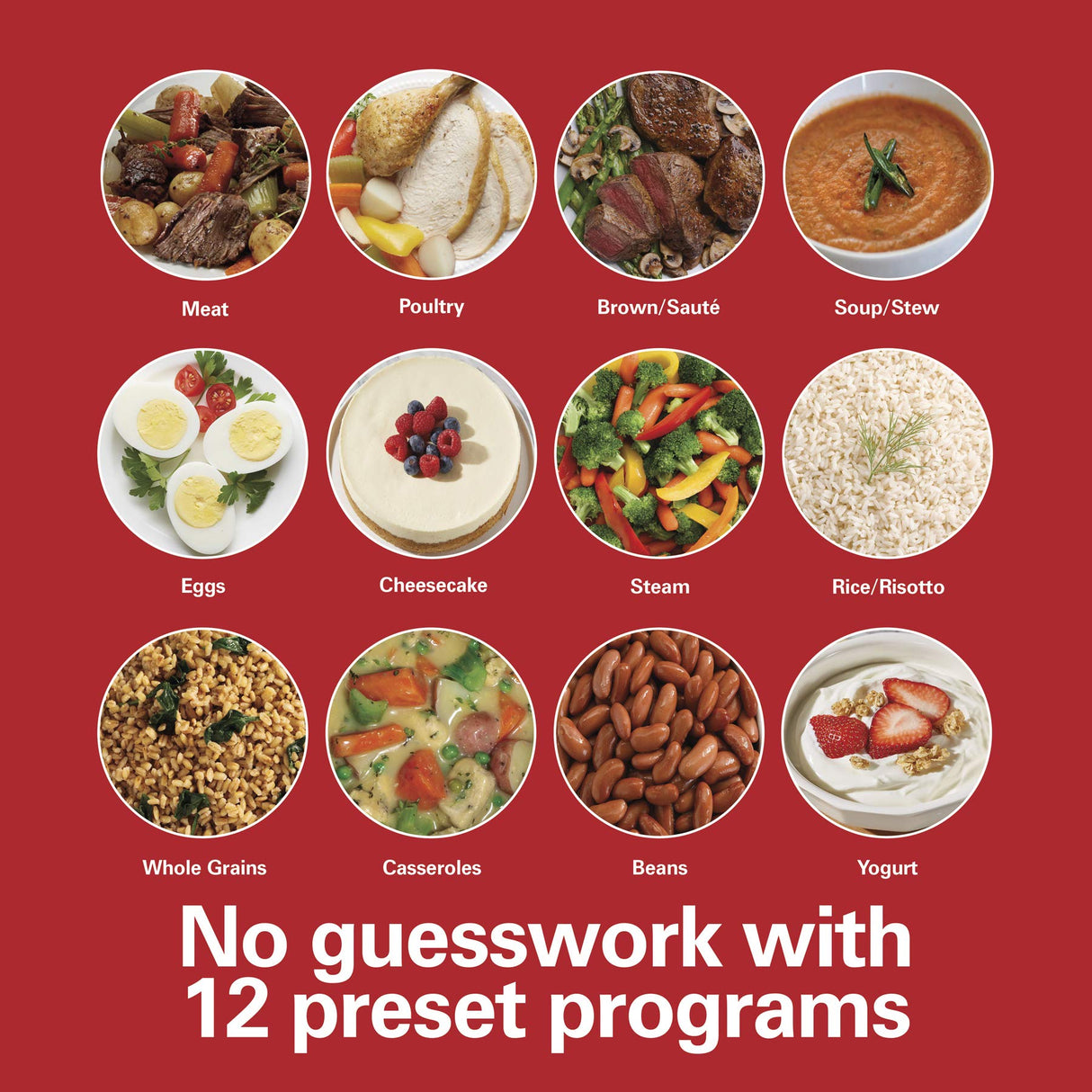 Hamilton Beach 12-in-1 Electric Pressure Cooker with True Slow Cook Technology, Sautés, Browns, Steams, Rice Function, Egg and More, 8 Quart Capacity, Stainless Steel (34508) Hamilton Beach