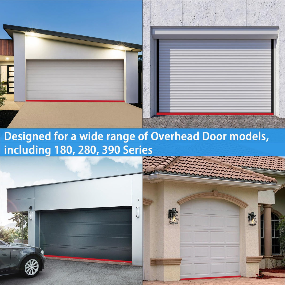 Gaahing 0.19" P-Bulb Garage Door Bottom Seal Strip - Replacement Impact Buffer Weatherstripping, Fits Single Track Overhead Door (9.8FT, Black) Gaahing