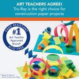 Tru-Ray® Construction Paper, 50% Recycled, 9" x 12", Festive Green, Pack Of 50 Tru-Ray