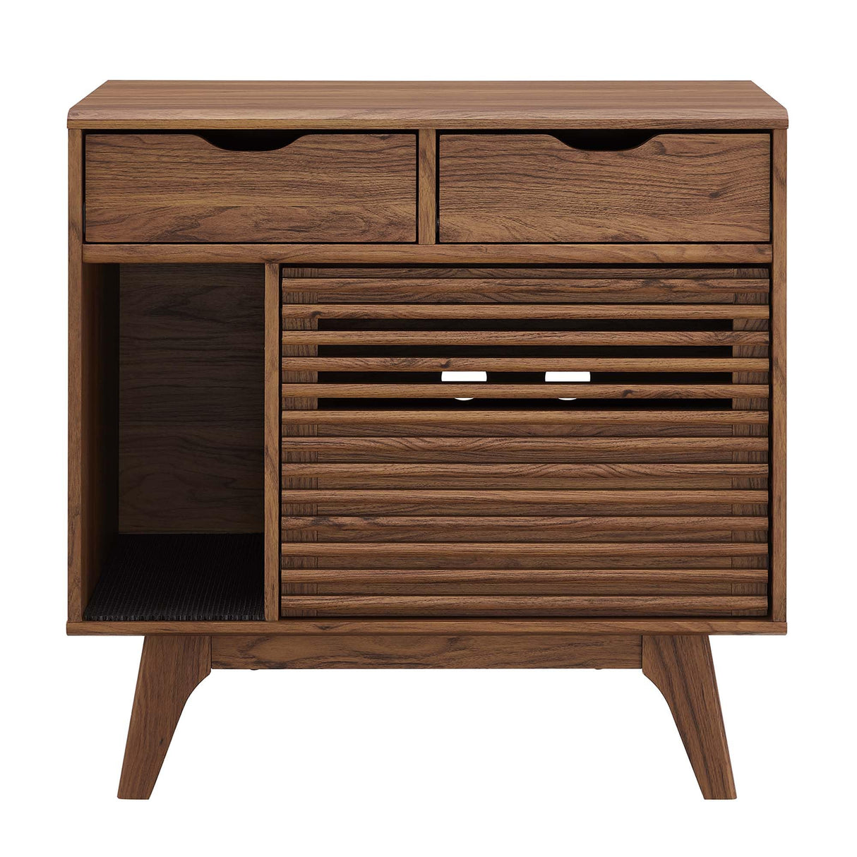 Modway EEI-6796-WAL Render Cat Cabinet, Walnut Modway