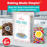 Baketivity DIY Cake Pop Baking Kit for Kids - Premeasured Ingredients, Decorating Supplies Baketivity