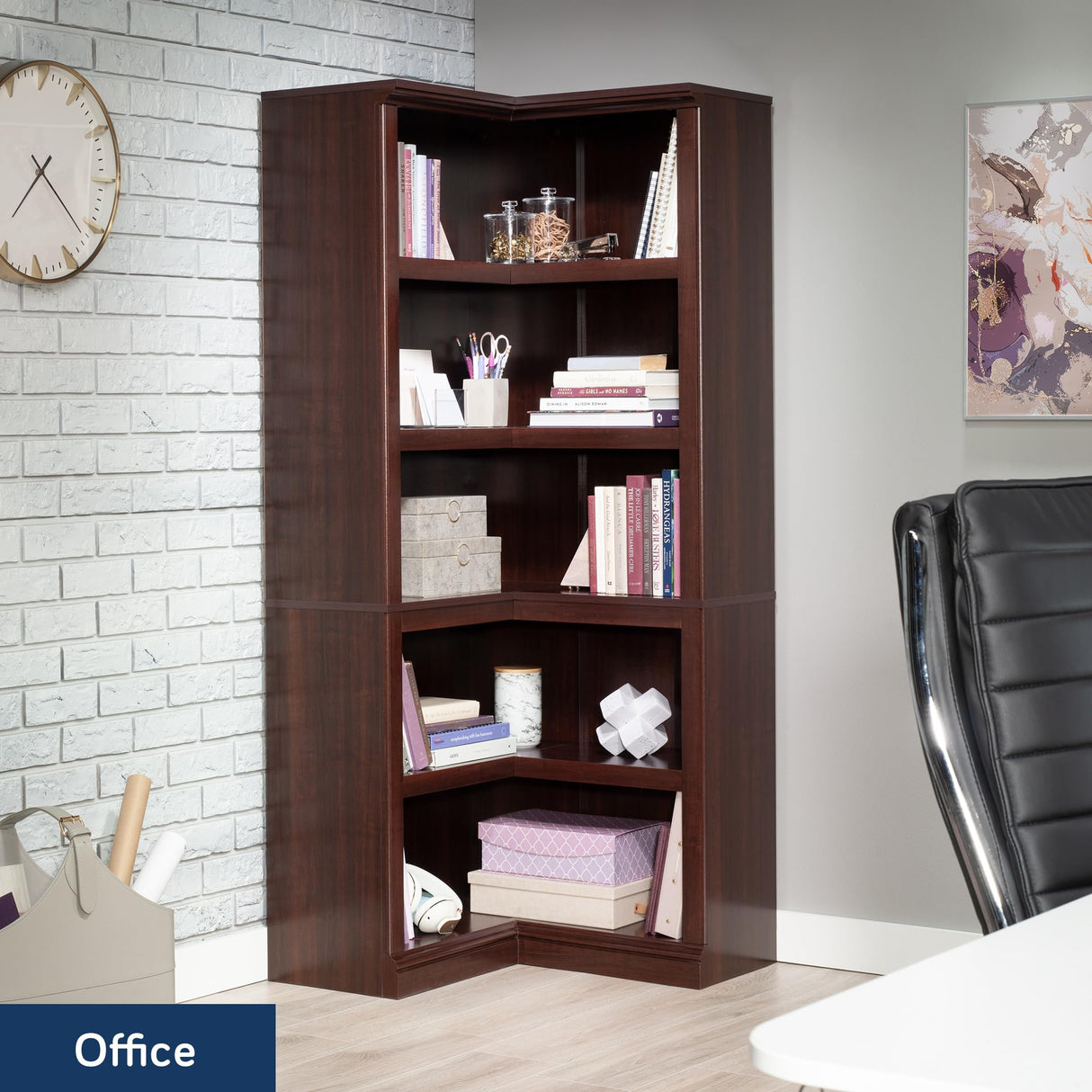 Sauder Miscellaneous Storage Bookcase, Select Cherry Finish Sauder