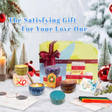 Gel Wax for Candle Making Clear Kit for Adults, DIY Transparent Jelly Wax Set with Electric Melter, Glass Jars, Wick, Dyes and Scents KQU