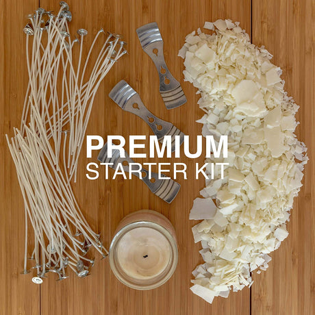 Oraganix DIY Candle Making Kit and Candle Making Supplies - Soy Wax for Candle Making - 10lbs Soy Candle Wax - 150 6-Inch Pre-Waxed Candle Wicks - 3 Metal Centering Devices - Bulk Flakes Soy Wax 10 lb Oraganix