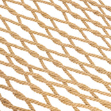 Lazy Daze Hammocks Double Rope Hammock, 2 Person Traditional Outdoor Hand Woven Cotton Rope Hammock with Spreader Bar, Chains, Tree Straps for Patio Yard - Max 450 Lbs, Tan Lazy Daze Hammocks