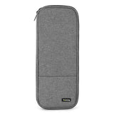 Teamoy Knitting Needles Case (Up to 14''), Travel Organizer Storage Bag for Knitting Needles, Tunisian Crochet Hooks and Accessories, Gray Teamoy