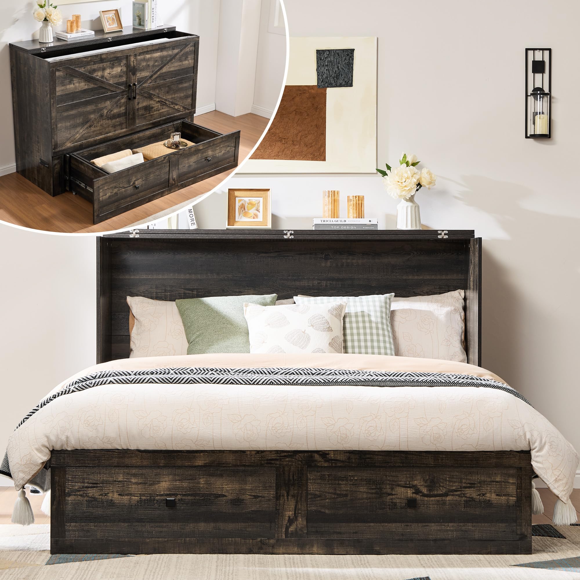 AMERLIFE Murphy Bed Cabinet - Thumbnail 2
