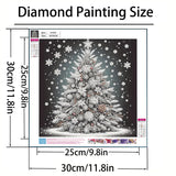 5D Christmas Diamond Art Kits for Adults, Christmas Tree Diamond Painting Kits for Beginners, DIY Special Shaped Paint by Diamonds Crystal Gem Art Painting Kit, for Home Wall Decor 11.8x11.8inch GXGLLPZBY