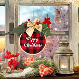 Caydo 12 Pack Christmas Ornament DIY Craft Kit Includes 3 Inch Bamboo Embroidery Hoops, Christmas Plaid Fabric, Mini Pine Cones, Artificial Pine Needle and Small Berries for Christmas DIY Decor Caydo