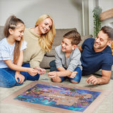 Lavievert Wooden Jigsaw Puzzle Board with Dust-Proof Cover, Lightweight & Portable Puzzle Mat Storage Saver with Non-Slip Surface for Up to 1000 Pieces - Khaki LAVIEVERT