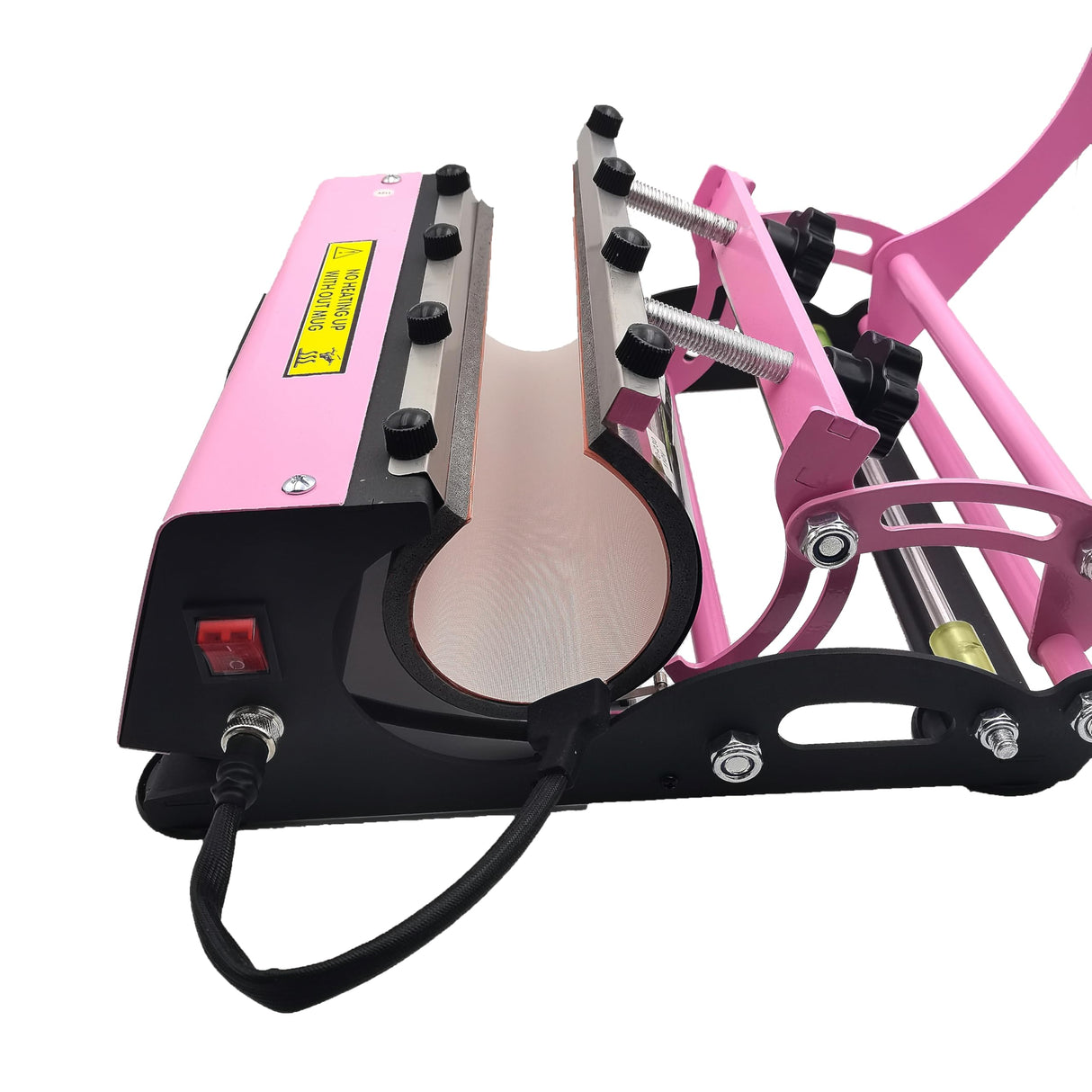 Tumbler Mug Cup Heat Press Machine for Sublimation 15-30oz,Mug Cup Printing Machine，Cups Not Included (Pink) amusediy