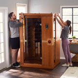 Dynamic Saunas Venice 2-Person Low EMF (Under 8 MG) FAR Infrared Sauna, Curb Side Delivery New DYNAMIC SAUNAS