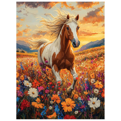 XTCIXAL Horse Diamond Art Kits for Adults, Horse Diamond Painting Kit, DIY Beginners Gem Art Suitable for Gifts and Home Wall Decor - 12x16 Inch