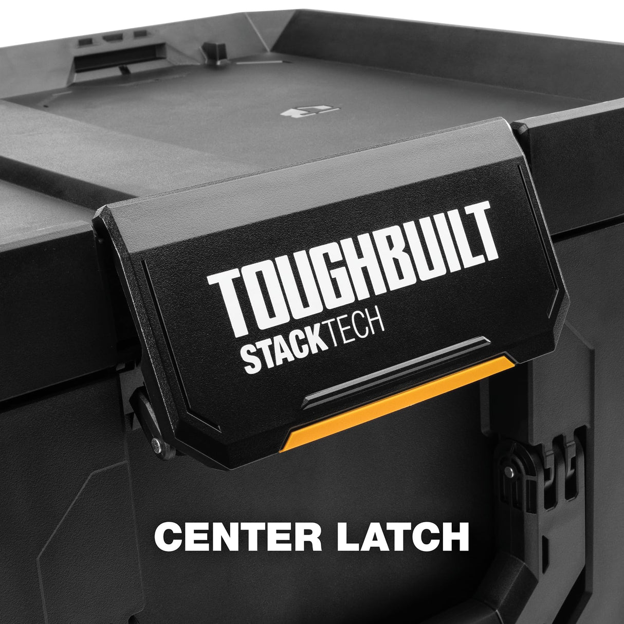 ToughBuilt StackTech XL Tool box Organizer with Lock and Removable Tray, Black ToughBuilt