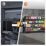 8000LBS Heavy Duty Garage Shelving Units, 68" Wide Metal Storage Shelves, Black 4 Tier Storage rack, Industrial Shelving, Adjustable Standing Shelf for Industries, Warehouses (68"W x 24"D x 63.5"H) heycode