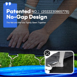 Zupapa 1500LBS Weight Capacity Rectangle Trampoline 10x17FT 9X15FT 8X14FT Outdoor Square Gymnastics Trampolines for Kids Adults Long Large Big Rectangular Tumbling Trampolin Zupapa