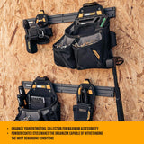 ToughBuilt - 24" Wall Organizer,Compatible with All ClipTech Pouches, Includes Screws & Wall Anchors, Powder-coated Steel - (TB-53) ToughBuilt