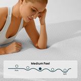 Seventable Twin Mattress, 6 Inch Cooling Gel Memory Foam Mattress in a Box, Medium Firm, Fiberglass Free, Pressure Relief & Breathable, CertiPUR-US Certified, White Seventable