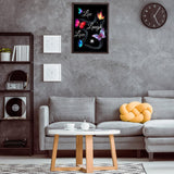 Clabby Diamond Kits for Adults and Beginners Drill Diamond DIY Butterfly Rhinestone 5D Painting for Christmas Home Wall Decor Xmas Present Clabby