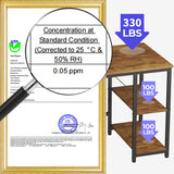 JOISCOPE Home Office Computer Desk with Wooden Storage Shelf, Office Desk and Gaming Table with Splice Board, 2-Tier Industrial Morden Laptop Study Writing Desk, 60 x 24 inches (Vintage Oak) JOISCOPE