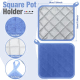 Zubebe 12 Pcs Oven Mitts and Pot Holders Multicolor Sets 6 Pair Blank Sublimation Heat Resistant Cotton Oven Gloves Kitchen Gloves 6 Terry Cloth Pot Holders Oven Hot Pads for Cooking Baking Grilling Zubebe