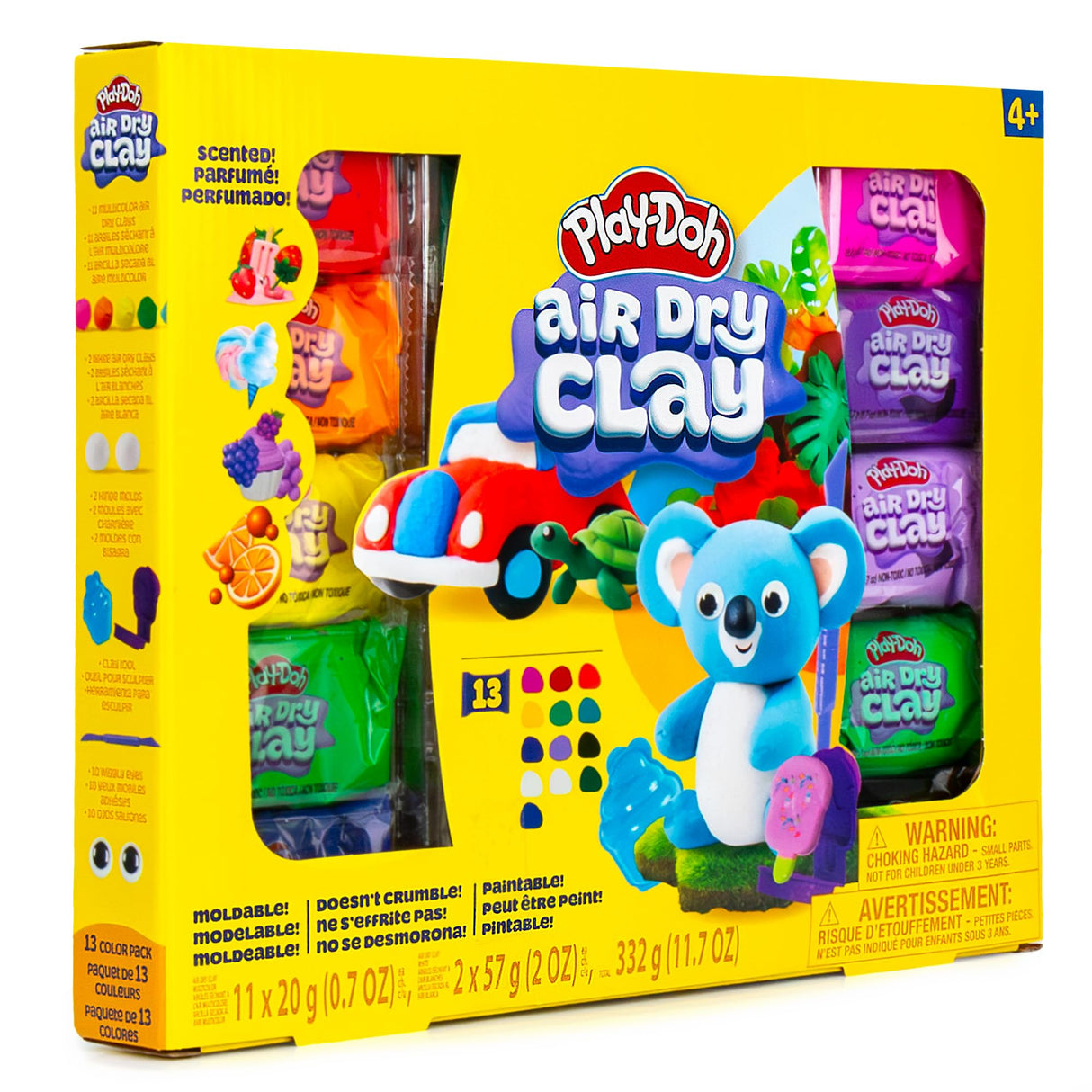 Play-Doh Air-Dry Clay Scented Variety Pack, Air Dry Clay for Kids, Modeling Clay for Kids, Arts & Crafts Gift, Craft Supplies, Molding & Sculpting Clay Play-Doh