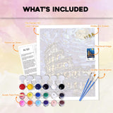 City Scenery Paint by Numbers Kit for Adults,Rome Canvas Paint by Numbers for Adults,DIY Oil Painting by Numbers Perfect for Gifts and Home Wall Decor 16x20inch PHANTASYART