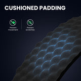 Grimtron Portable Pistol Safe – Electronic Lock Box & Key Access, Silent Mode, Compact Car Gun Safe for Handgun, Small Single Safe for Travel, Office, Dorm Use Grimtron